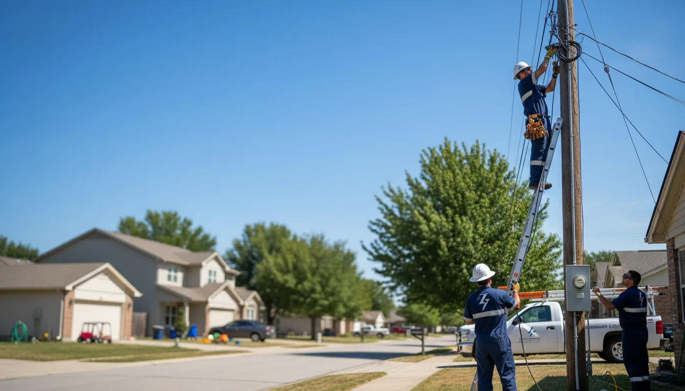 Residential electrician providing installation services in Gypsum, KS